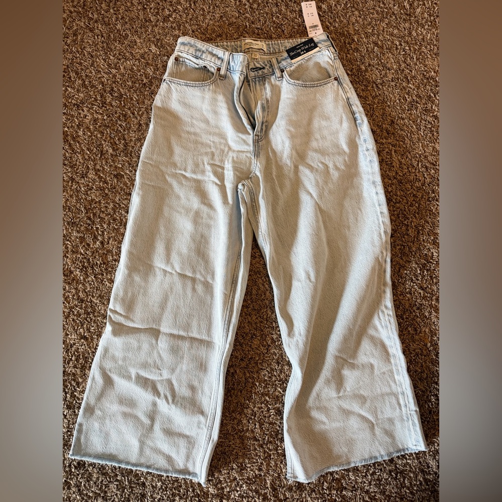 Abercrombie Light Blue Wide-Leg Jeans